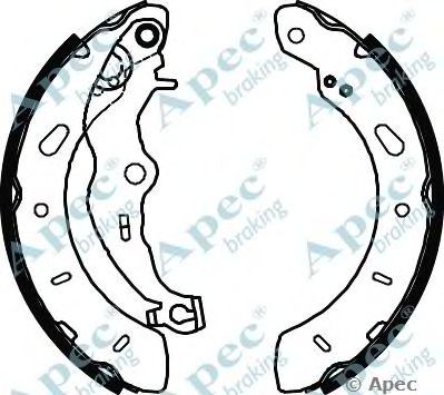 APEC BRAKING shu805 -  Комплект тормозных колодок